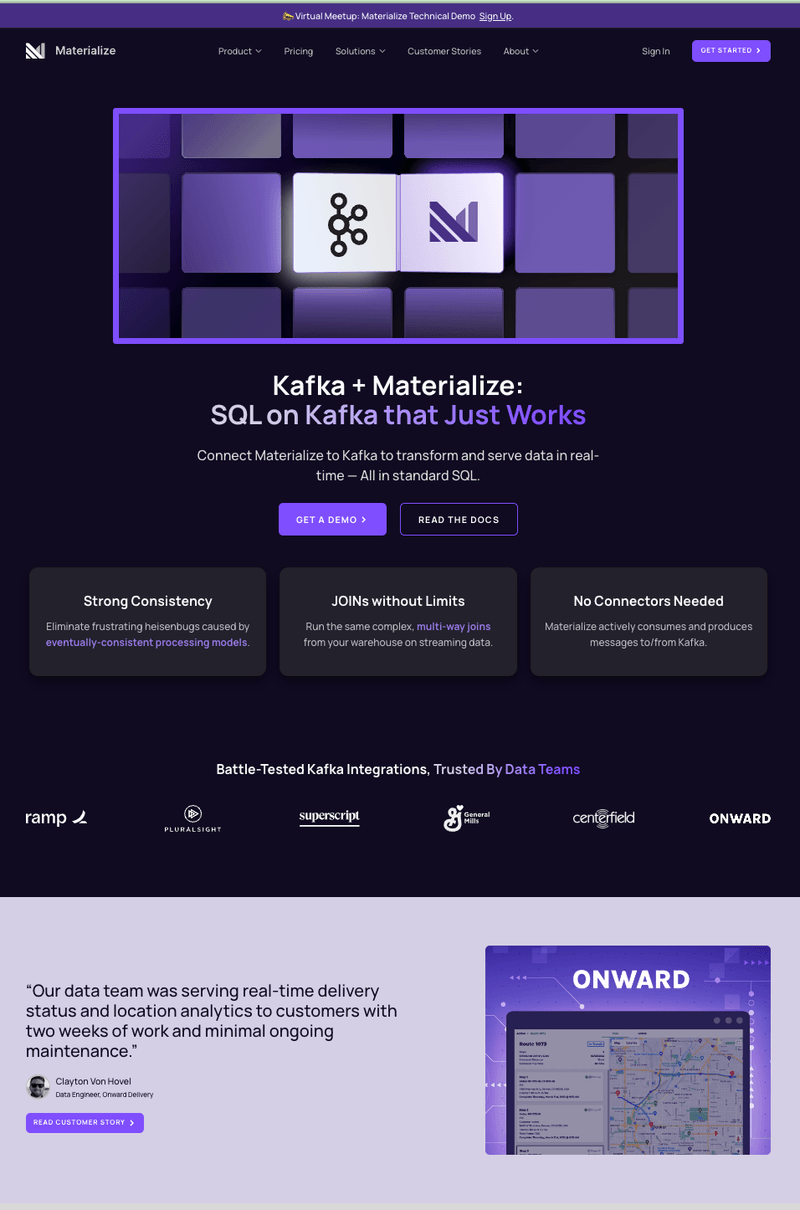 Materialize Interface