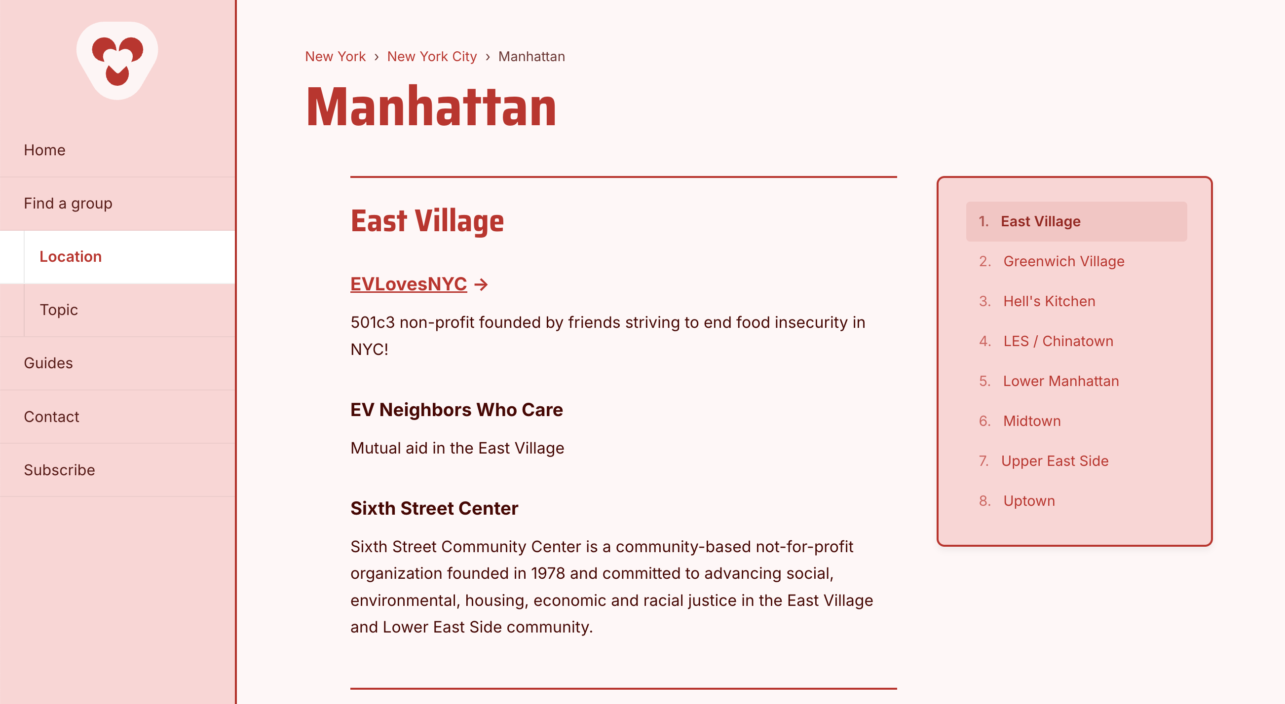 Organize.Directory City Page